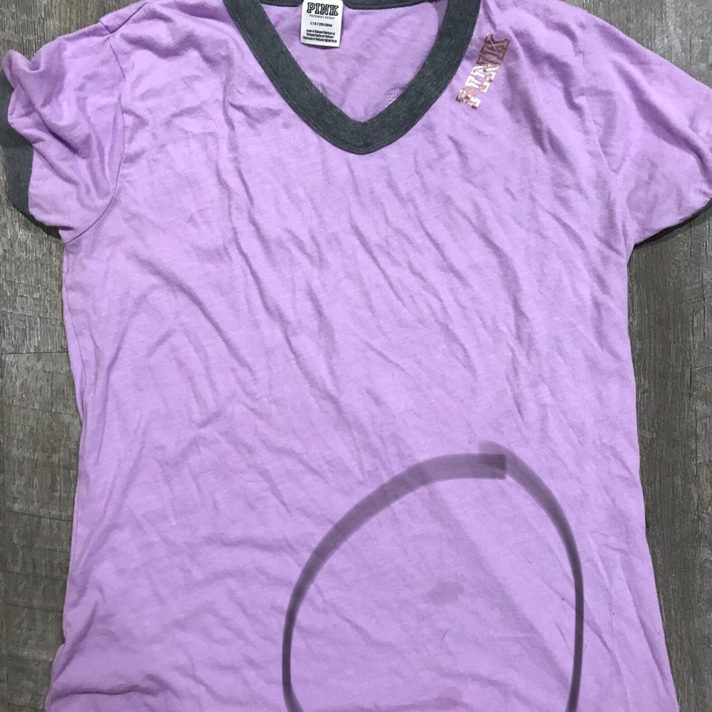 Pink bling tee